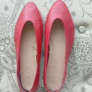Zara leather flats